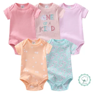 Short Sleeve Bodysuits 5-pc,