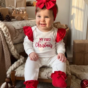 My First Christmas Romper