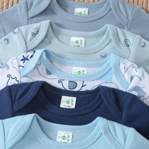 5pcs Cotton Onesies